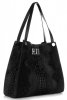Bőr táska shopper bag Vera Pelle fekete 10477